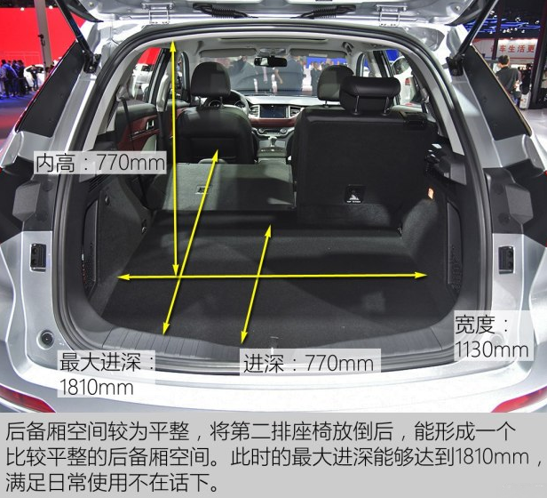 全新哈弗H6 COUPE后备箱尺寸 新哈弗H6COUPE后备箱空间