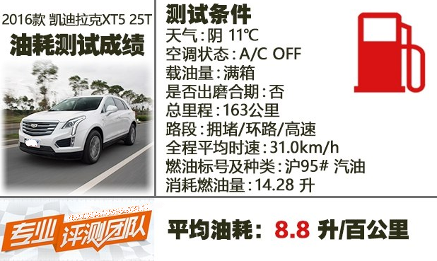 凯迪拉克xt5真实油耗大吗？凯迪拉克xt525T油耗实测大小