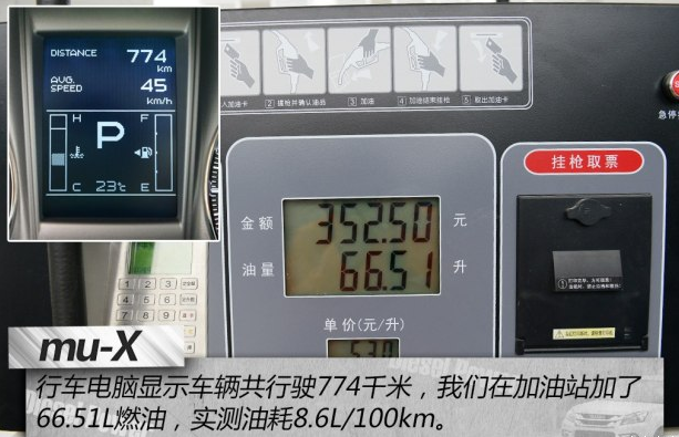 mu-x牧游侠3.0T油耗多少？牧游侠3.0实际油耗