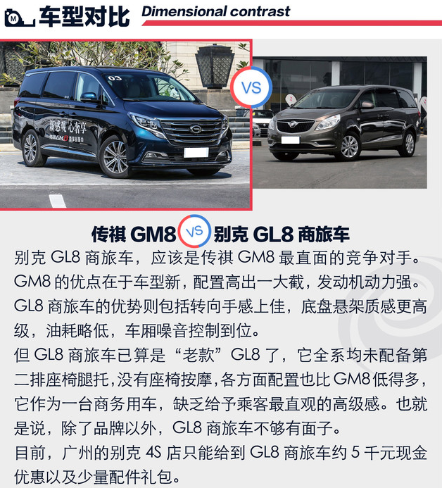 传祺GM8对比别克GL8买哪个好？