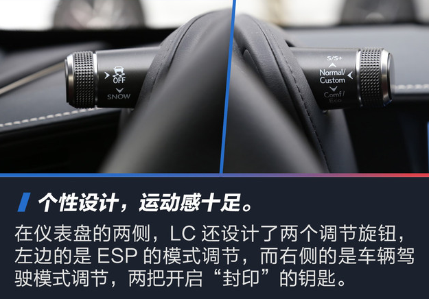 雷克萨斯LC仪表盘图解 Lc500h仪表模式介绍