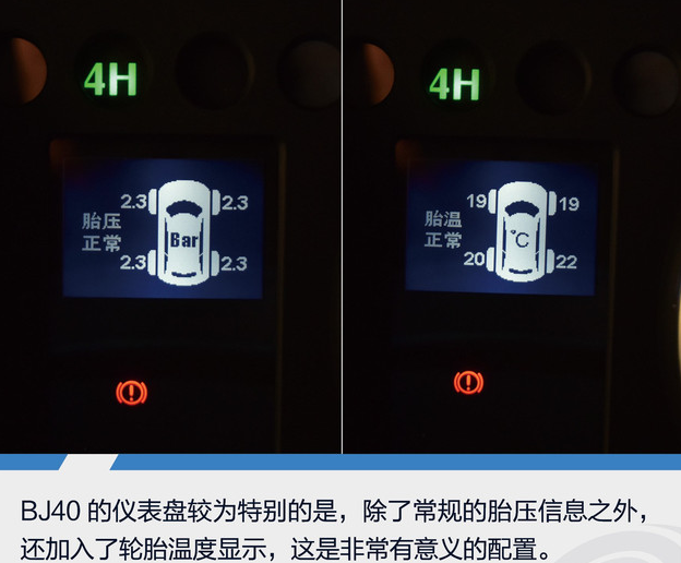 北京BJ40柴油版仪表盘图片解析