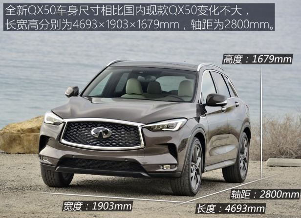 2018款QX50车身尺寸 2018款QX50长宽高