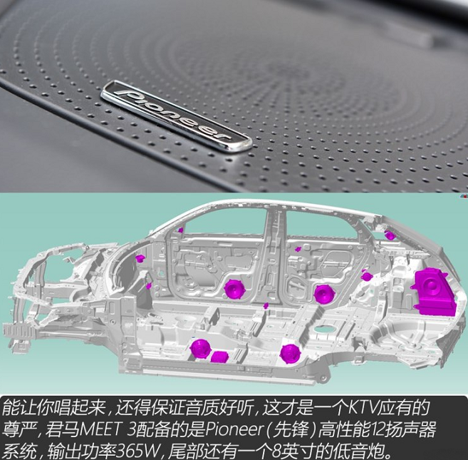 君马MEET3音响系统 君马MEET3扬声器解析