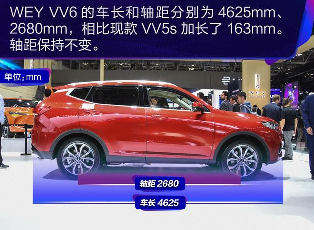 VV6车身尺寸 weyvv6长宽高参数