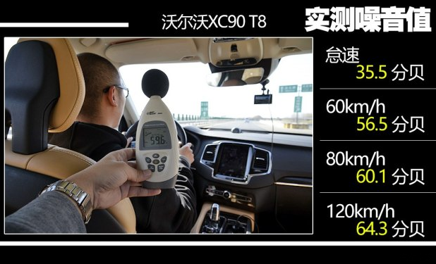 沃尔沃XC90混动T8噪音测试 xc90混动隔音好不好？