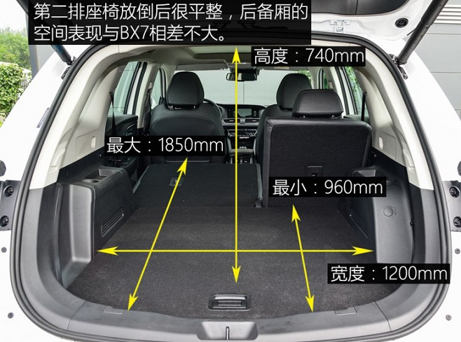 宝沃BXi7后备箱尺寸 宝沃BXi7后备厢容积