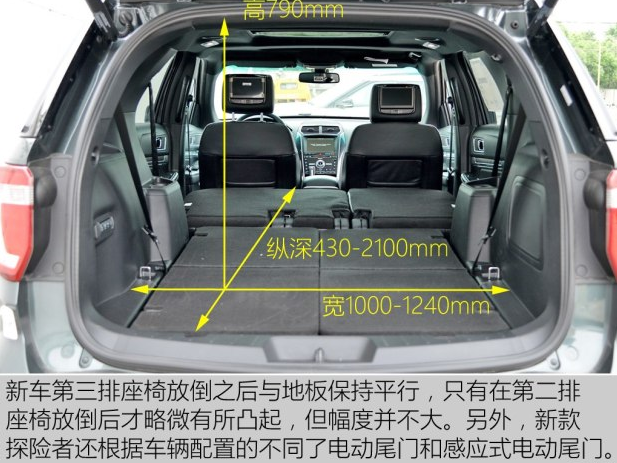 福特探险者后备箱尺寸空间大小