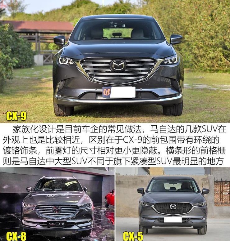 马自达CX-9和CX-8有什么区别不同？