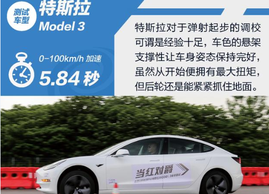 特斯拉Model3百公里加速时间 <font color=red>Model3动力性能</font>测试