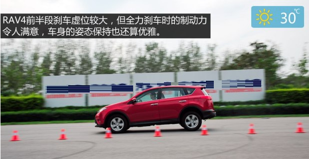 rav4荣放制动距离几米？rav4刹车性能测试