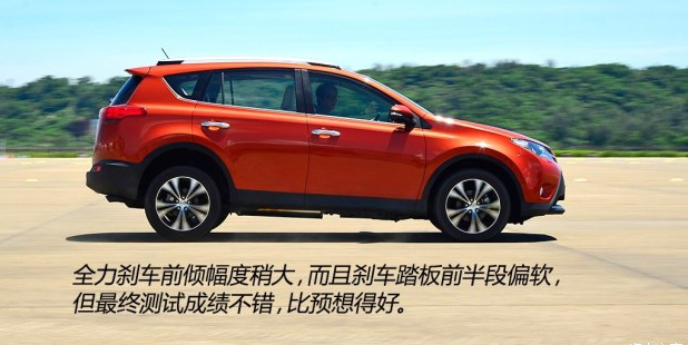 丰田RAV4刹车距离多远？RAV4荣放制动测试