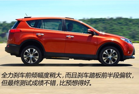 丰田RAV4刹车距离多远？RAV4荣放制动测试