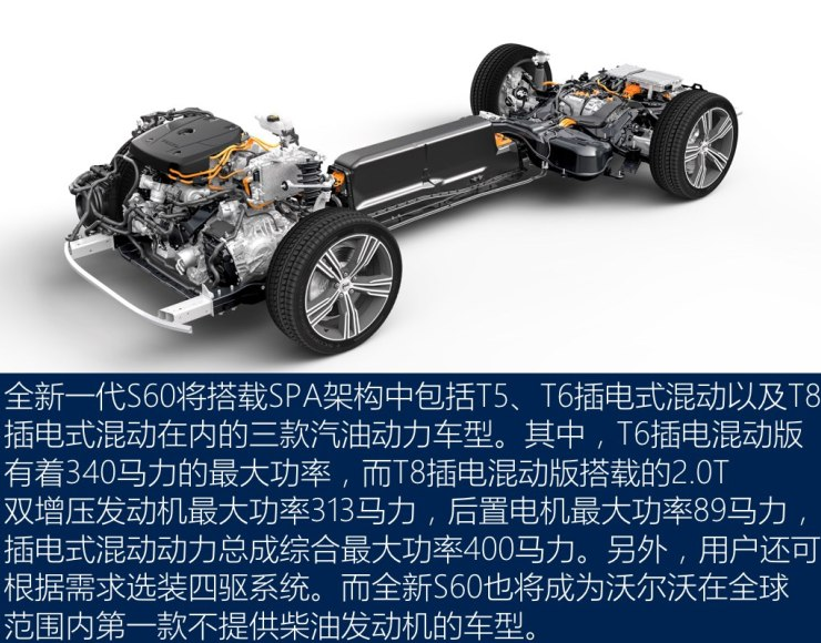 2019款沃尔沃S60动力系统解析 全新S60混动总成介绍