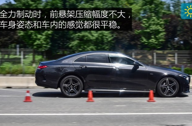 2018奔驰CLS350刹车距离测试