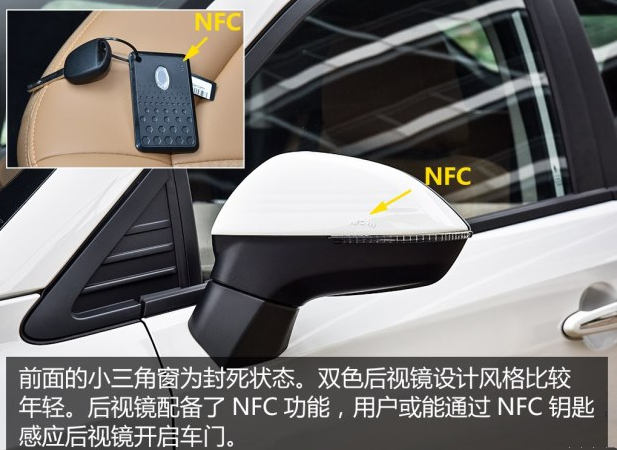 欧拉iQ外后视镜NFC功能介绍