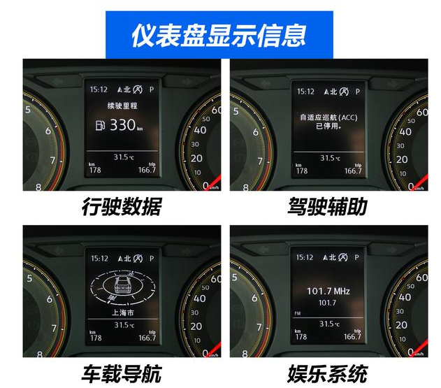 朗逸两厢仪表盘图片解析
