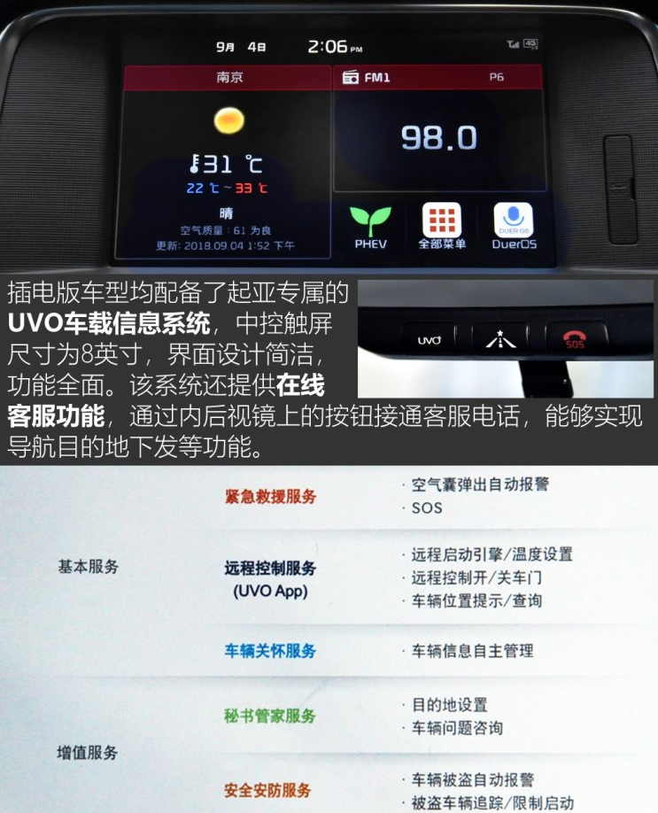 起亚K5混动UVO车载信息系统功能介绍