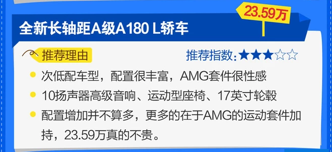 2019款奔驰A级L买一款好?全新奔驰A买哪款划算?