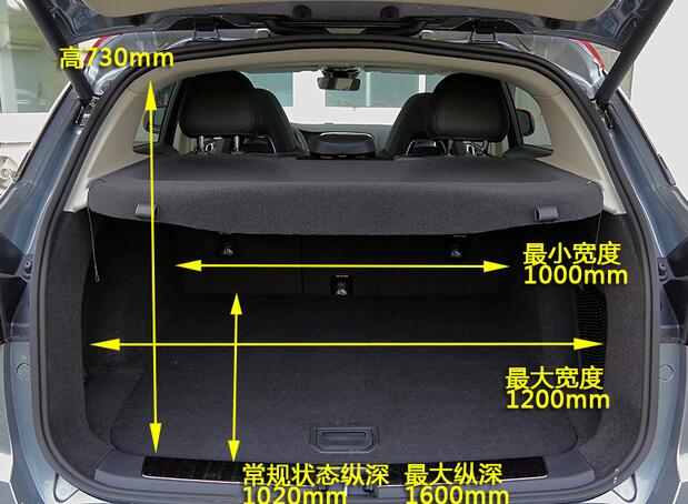 领克01PHEV后备厢尺寸多少？