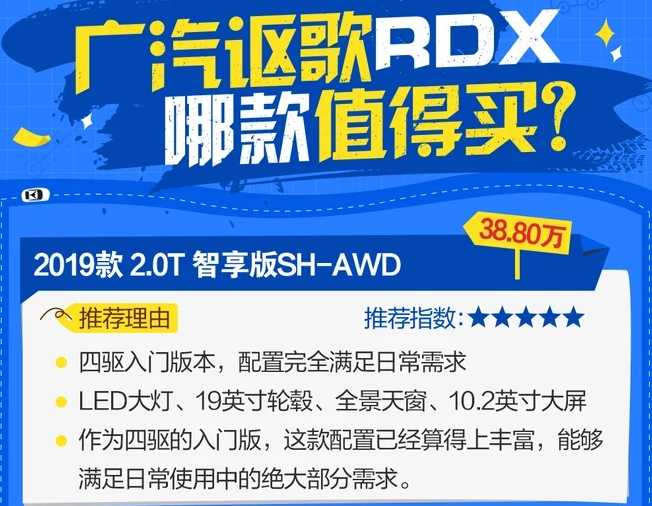 讴歌RDX哪款值得买？2019讴歌RDX买哪款好？