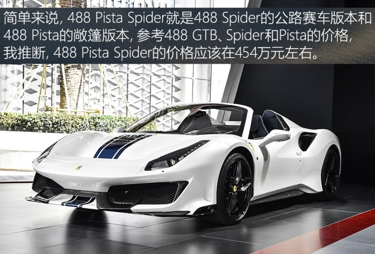 法拉利488Pista Spider价格多少钱？