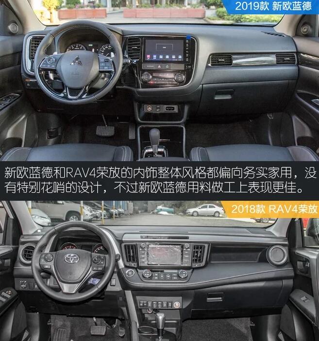 欧蓝德对比RAV4荣放内饰谁好看？