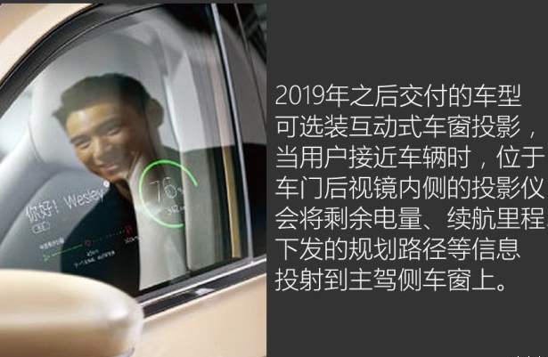 威马EX5互动式车窗投影功能介绍