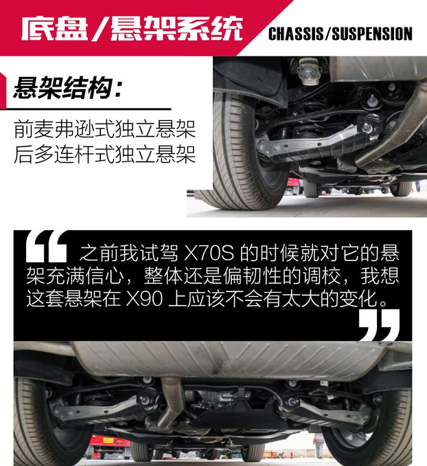 捷途X90底盘悬架系统解析