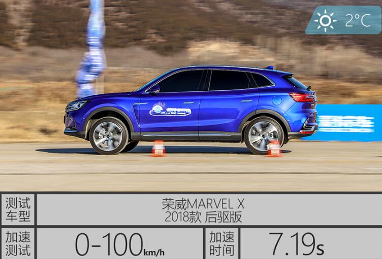 荣威MARVEL X后驱版0-100km/h加速时间