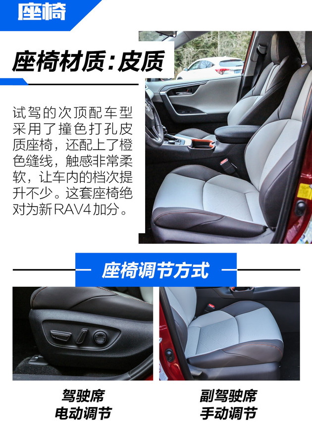 2020款全新RAV4座椅怎么样？