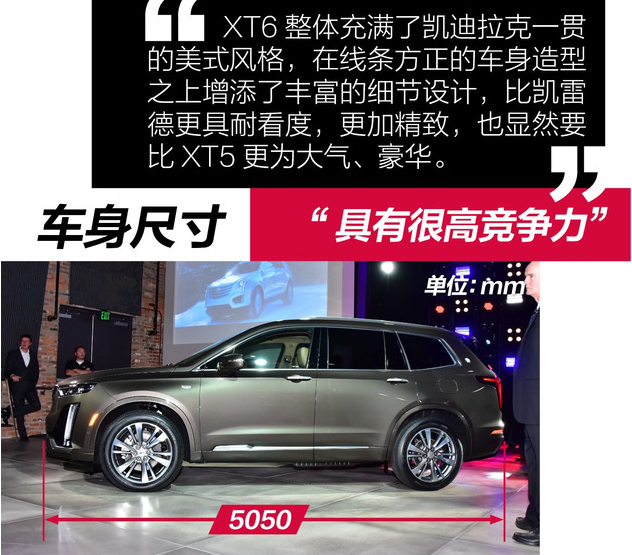 凯迪拉克XT6车身尺寸 凯迪拉克XT6长宽高数据