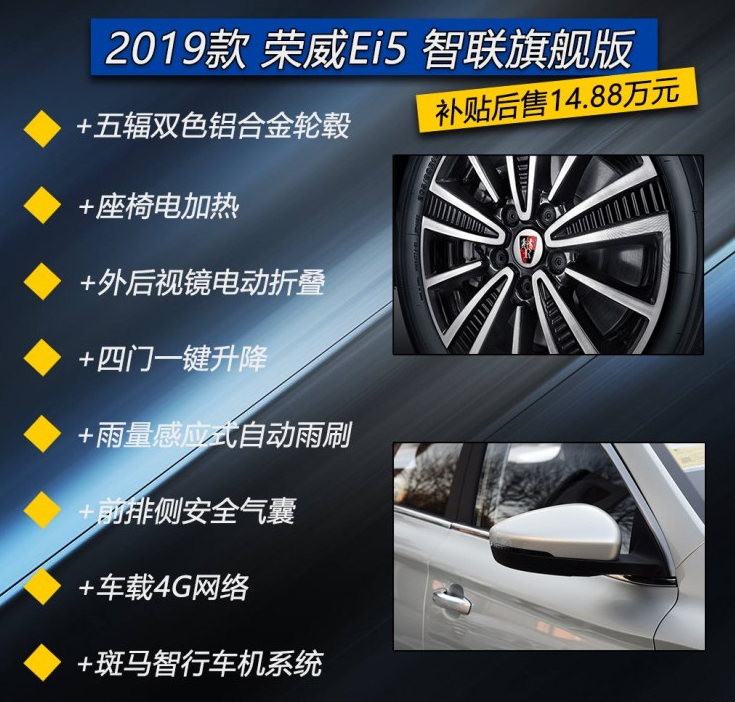 2019款荣威Ei5智联旗舰版怎样？配置好吗？