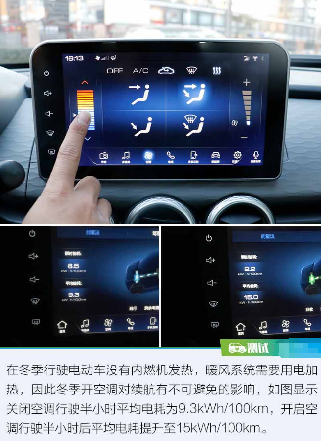 欧拉R1冬天空调开暖风耗电大吗？