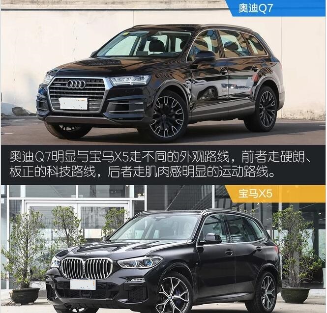 奥迪q7和宝马X5外观对比