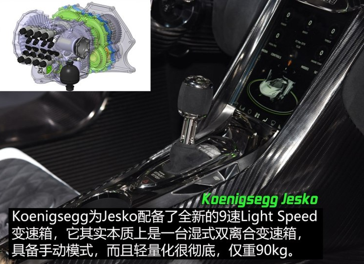 科尼赛克Jesko变速箱用的是什么？