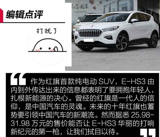 红旗E-HS3加速几秒?红旗E-HS3动力解析