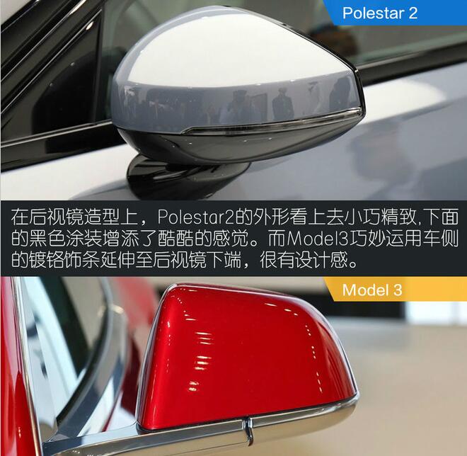 Polestar2对比Model3哪个颜值高？