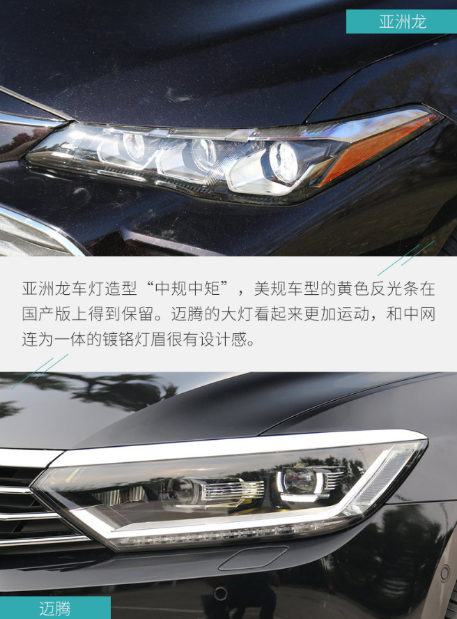 亚洲龙和迈腾哪个灯光好？