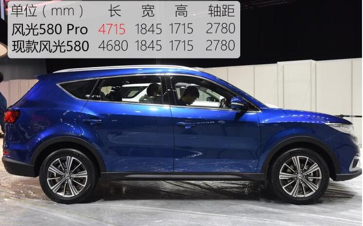 风光580Pro车身尺寸 风光580Pro长宽高多少？