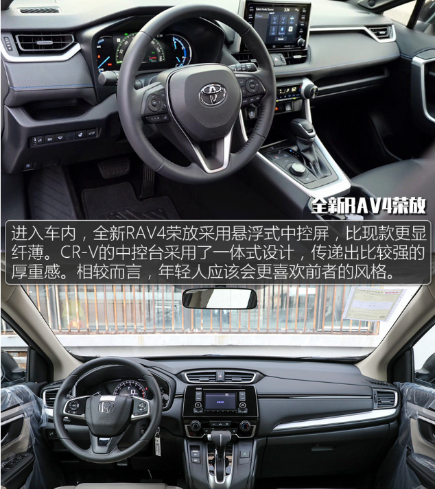 全新RAV4和CR-V哪个内饰更上档次？