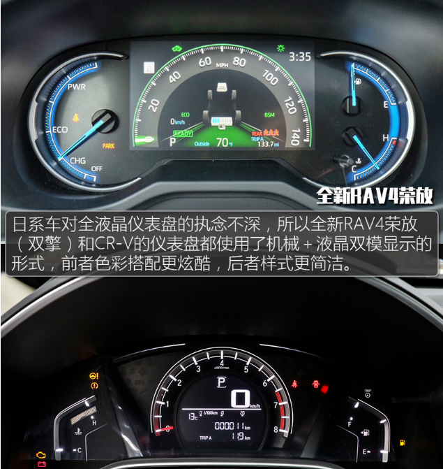 全新RAV4和CR-V哪个内饰更上档次？