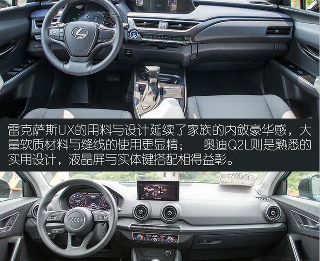 雷克萨斯UX和奥迪Q2L内饰哪个精致？