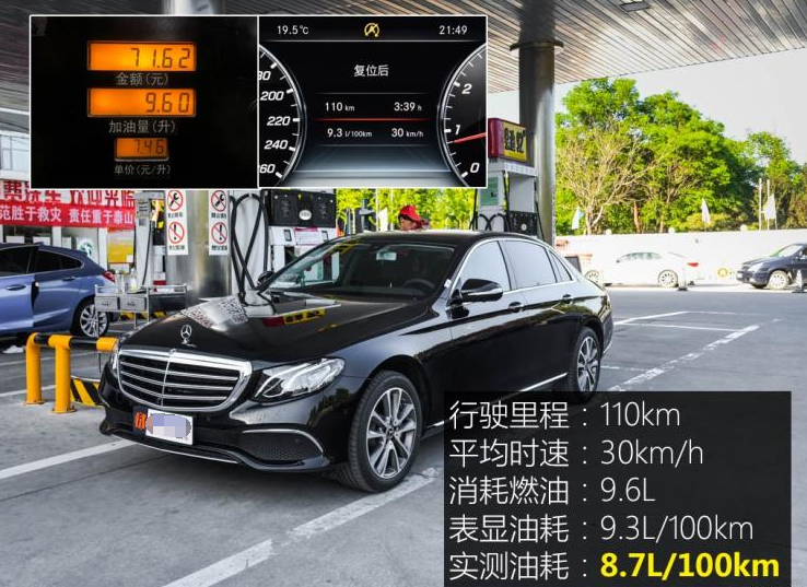 2019款奔驰E300L真实油耗测试 2019款奔驰E300L油耗多少？