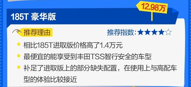 2019款雷凌买哪款性价比高？2019款雷凌买哪款好？