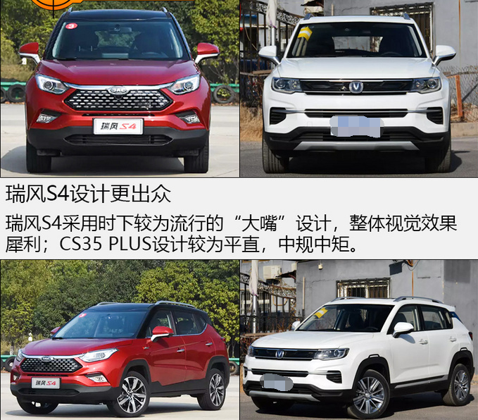 瑞风S4和长安CS35PLUS对比 谁的外观更好看？