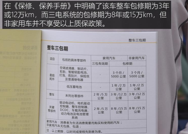 云度π3包修期多久？云度π3整车包修期限