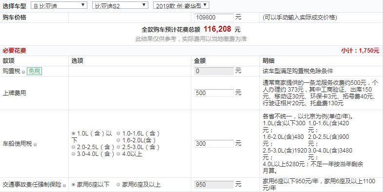 比亚迪S2创·豪华型多少钱提车？比亚迪S2顶配车落地价