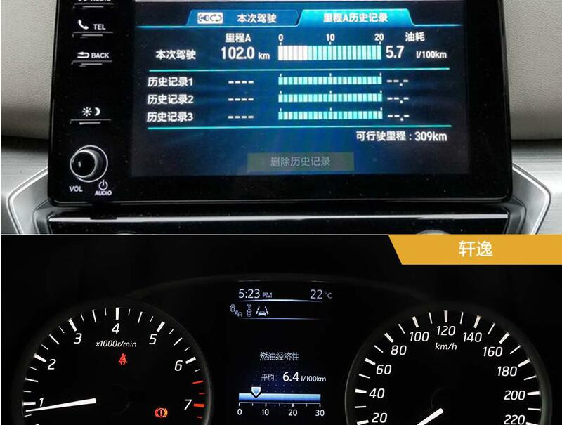 本田享域和日产轩逸百公里油耗哪个更高？
