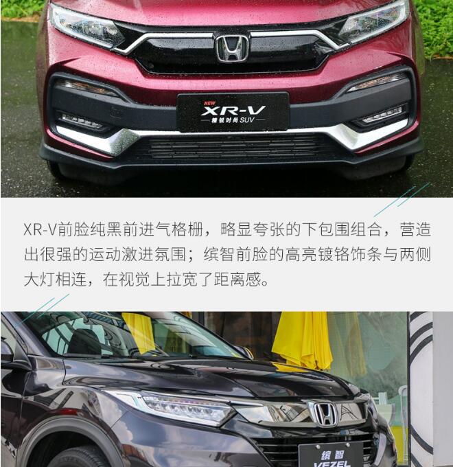 本田XR-V对比本田缤智 哪个外观更加好看？